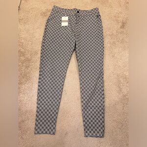 Men’s checkered stretch trousers fits size 34-36 waist